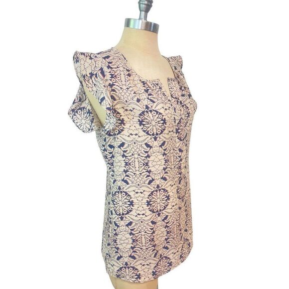 Cabi 3074 Stevie Flutter Sleeve Top size Small - Picture 3 of 6